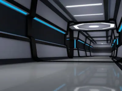 Sci Fi Corridor 3D model