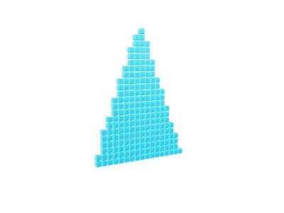 Arrow Cube Style v1 005 Low-poly 3D model
