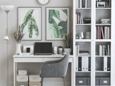 Office workplace 60 3D model