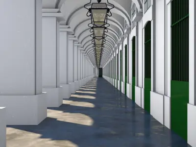 Terreiro do Paco - Lisbon Square - Praca do Comercio 3D model