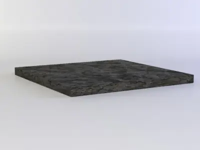 Rock platform Low-poly 3D model