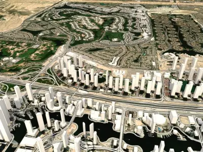 Cityscape Dubai Emirates Hills United Arab Emirates 3D model