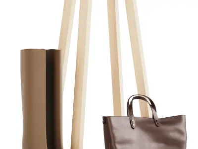 Floor hanger Como for clothes 3D model