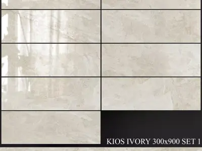 Yurtbay Seramik Kios Ivory 300x900 Set 1 3D model