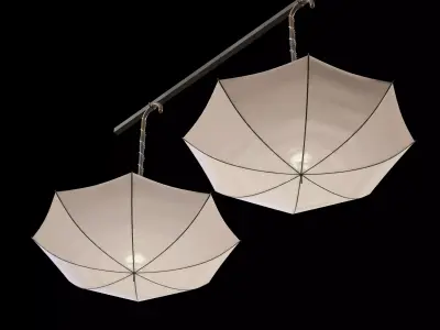 Light ceiling umbrella umbrella 3D model