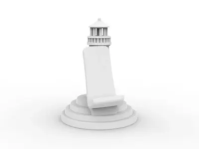 Lighthouse Phone Stand 3D Printable 3D print model