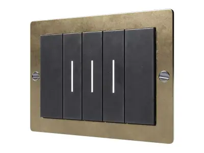 Vintage Golden Switch 3D model