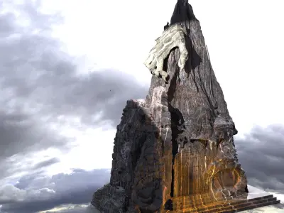 Old Witches lair rocks 3D model