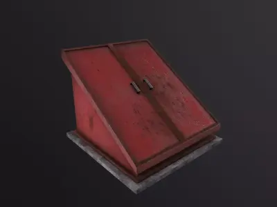 Cellar Door 3D Model Low-poly 3D model