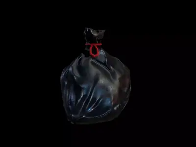 Trash Bag model - Gest Low-poly 3D model