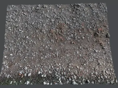 Pebbleroad02 photoscan 3D model