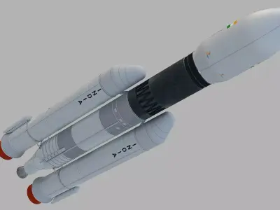 ISRO GSLV MK3  3D print model