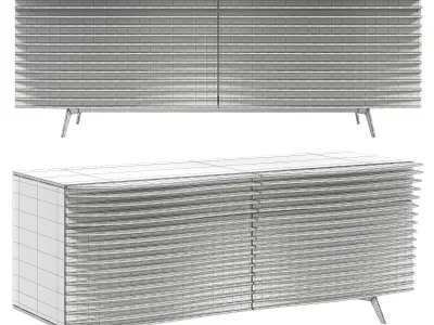 TIDE BUFFET SIDEBOARD BY KARIM RASHID Low-poly 3D model