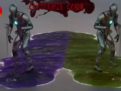 Realistic Blood VFX Low-poly 3D model