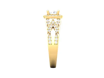 Women Ring  Render 3dm STL OBJ FBX Details 3D print model 34