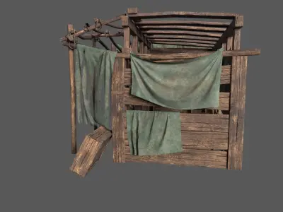 Oldshop Low-poly 3D model