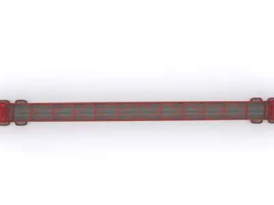 Roosevelt Island Bridge Low-poly 3D model