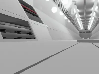 Sci-fi Tonnels Pack 3D model