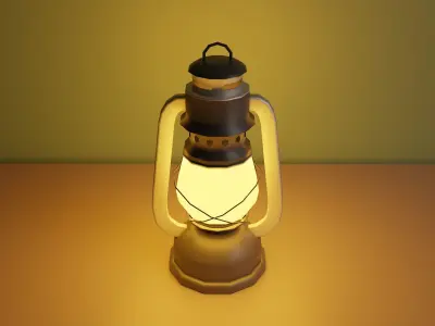 Archaeological site Low-poly 3D model