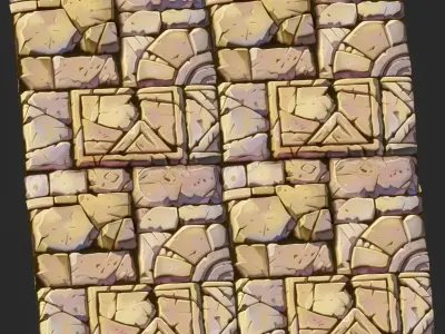 Stylized Floor Seamless Texture Texture 14