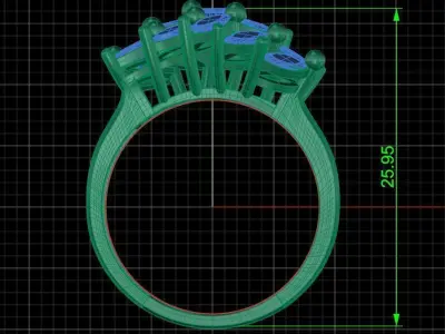 Jewelry ring 148 3D print model