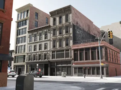 New York Block 3 Low-poly 3D model