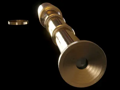 Sailing Spyglass Scope 3D model