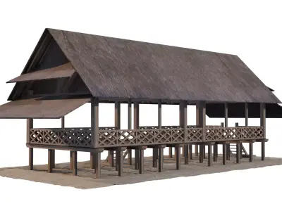 Rumah Adat Baileo - Maluku 3D model