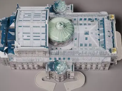 Opera garnier Low-poly 3D model