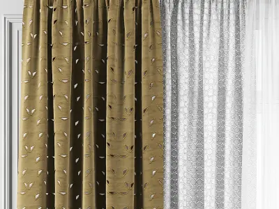 Curtain Set 128 3D model