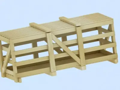 Wooden Crate 3D model