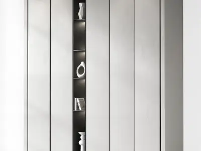 Modern Cabinet composition Wardrobe kit 3 color options 3D model purchase