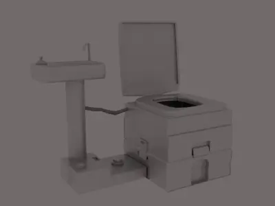 Portable Toilet 3D model