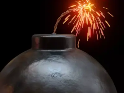 Rounded Bomb-Animated 3D model