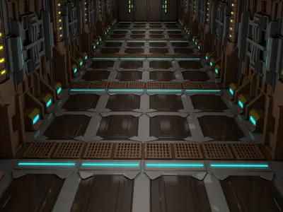 Sci Fi Corridor  3D model
