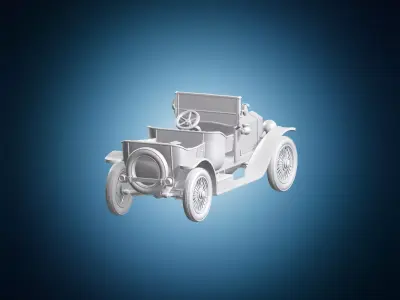 Vintage Classic Car Model 3D print model