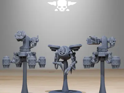 Scavenger Drones 3D print model
