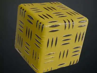 Diamond Metal Plate PBR Seamless Texture