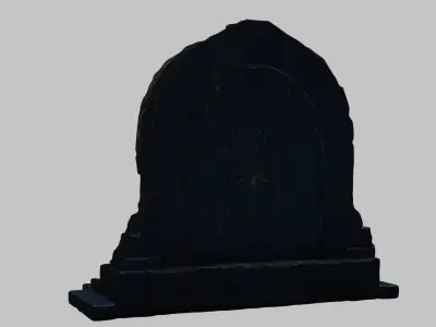 Ancient Stone Archway Gate 3D Model Ruins Low-poly 3D model