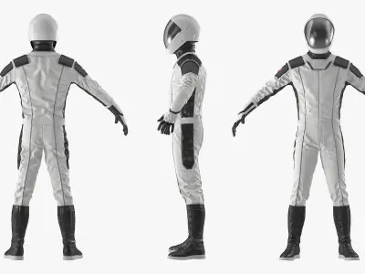 Futuristic Astronaut Space Suit 3D model