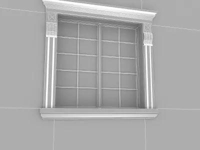 Window Frame 13 Low-poly 3D model
