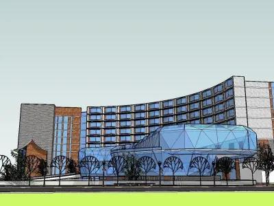 vacation spot-Resort-Fashion Leisure Hotel-0221 3D model