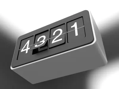 number counter 3D model