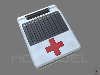 First Aid Case PBR Sci-Fi Low-poly 3D model