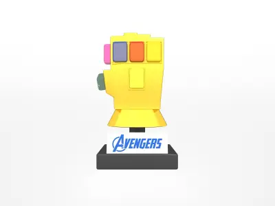 Lego Infinity Gauntlet v2 004 Low-poly 3D model