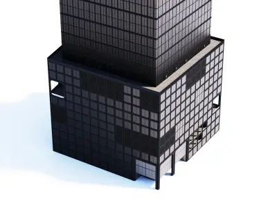 55 Hudson Yards Building Low-poly 3D model