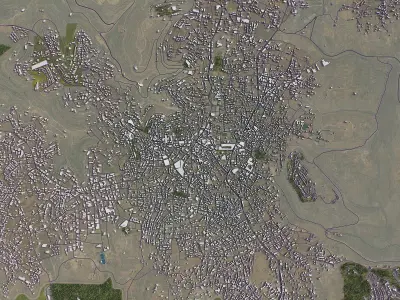 Ramallah Low-poly 3D model