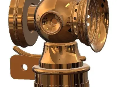 Carburette Headlight Bicycle Lamp 3D print model