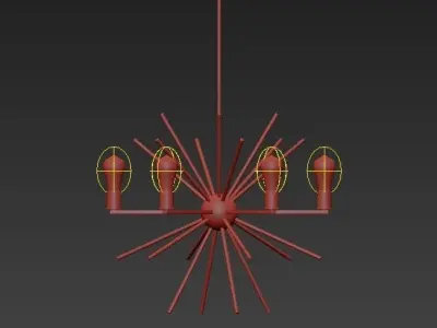 Uptown Carnegie Chandelier 3D model
