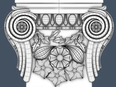 Pilaster Capital 3D model